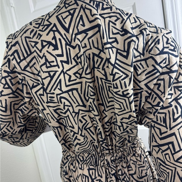 Betsy’s Things Geometric Patterned Black and Cream Dress.  #172 - Picture 7 of 16